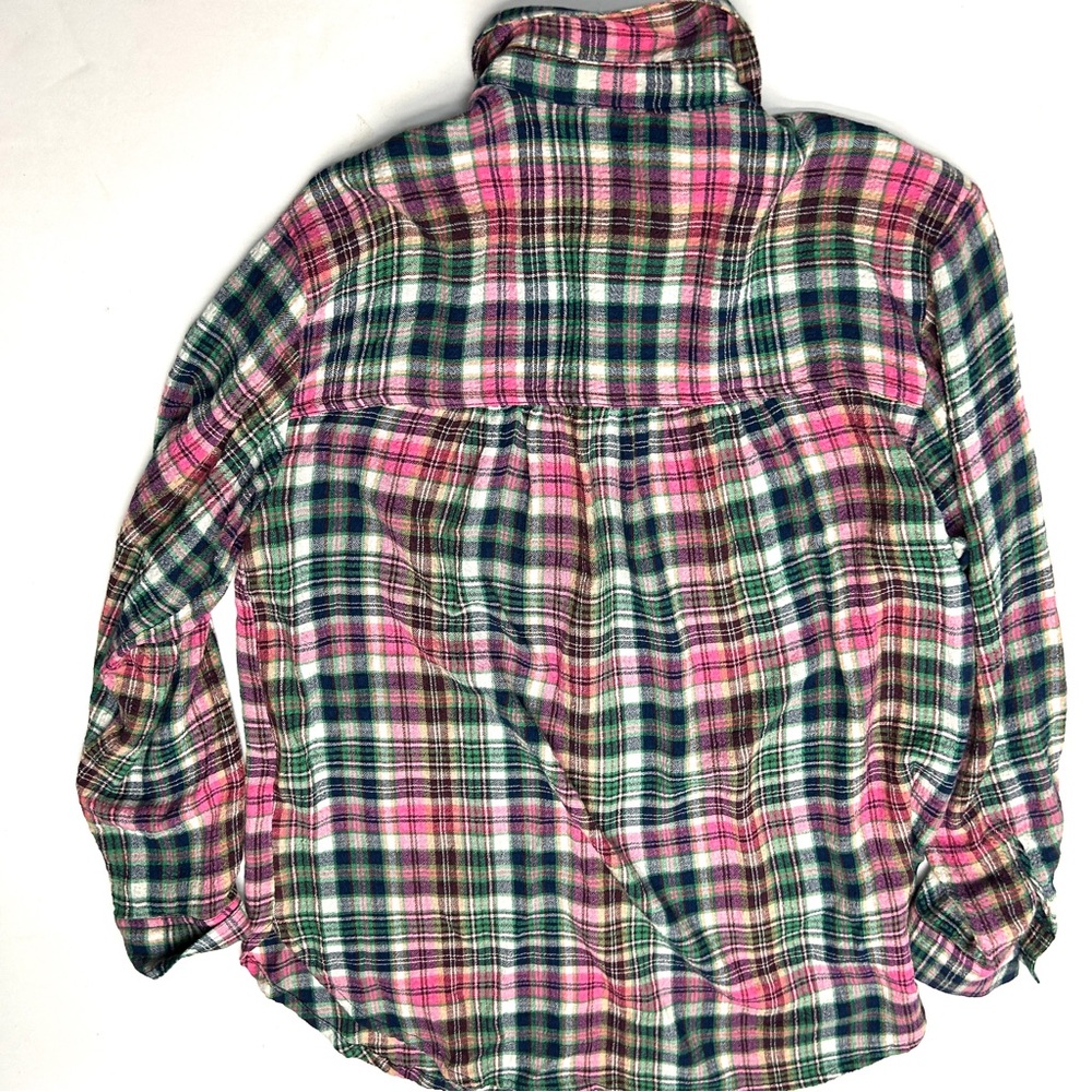 Anthropologie Multicolor Plaid Button Down Shirt - Picture 6 of 8